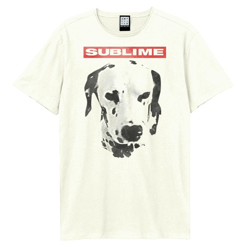 Image of Amplified Amplified Men What I Want Dalmation Sublime T-Shirt in White Size: X-Small White XS Male 5063652186435