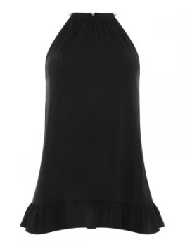 Image of Michael Kors Elevated chain halter top Black
