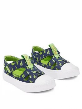 Image of Converse Chuck Taylor All Star Ox Superplay Dinoverse Infants Sandal - Navy, Size 8