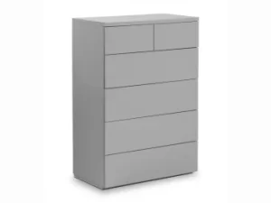 Image of Julian Bowen Monaco Grey High Gloss 42 Drawer Chest Flat Packed