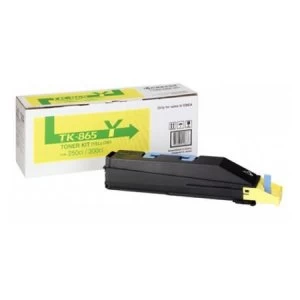 Image of Kyocera TK865Y Yellow Laser Toner Ink Cartridge