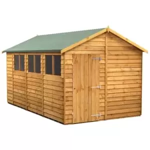 Image of Power Sheds 14 x 8ft Apex Overlap Dip Treated Shed