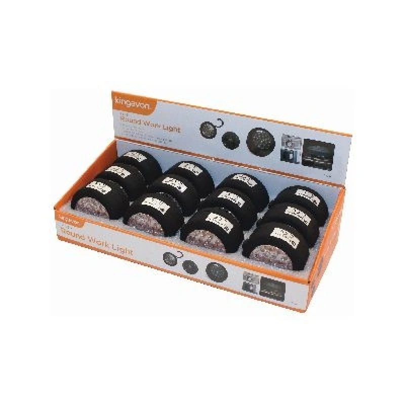 Image of Kingavon Round Plastic Work Light - 24 LED - Black Black