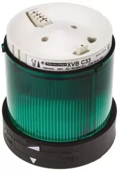 Image of Schneider Electric Harmony Beacon Unit Green Incandescent / LED, Steady Light Effect 250 V
