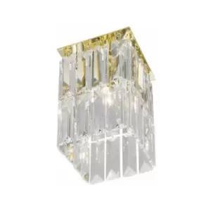 Image of Kolarz PRISMA - Designer Crystal Surface Mounted Spotlight Polished Gold, 1x G9