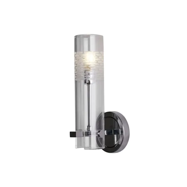 Image of Searchlight Scope Glass Wall Light - Chrome