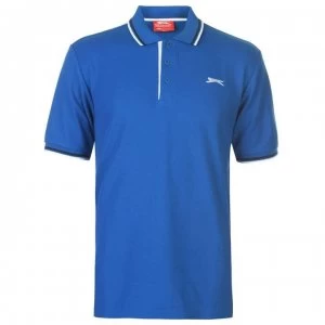 Image of Slazenger Tipped Polo Shirt Mens - Royal
