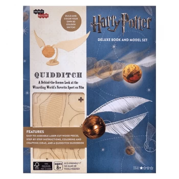 Image of INCREDIBUILDS HARRY POTTER QUIDDITCH DELUXE BOOK & 3D GOLDEN SNITCH MODEL KIT