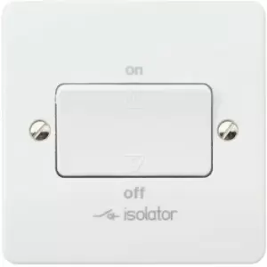 Image of MK by Honeywell Three Pole Fan Isolator with Switchlock & Padlock - White