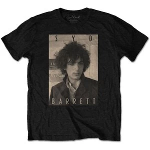 Image of Syd Barrett - Sepia Mens Medium T-Shirt - Black