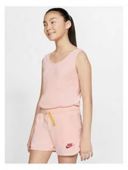Image of Nike Nsw Girls Heritage Romper - Coral