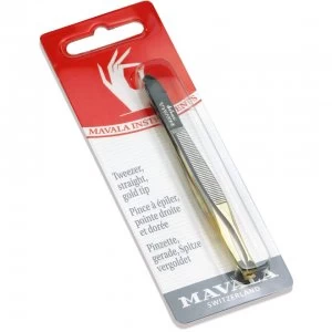 Image of Mavala Straight Tweezers - Gold Tip