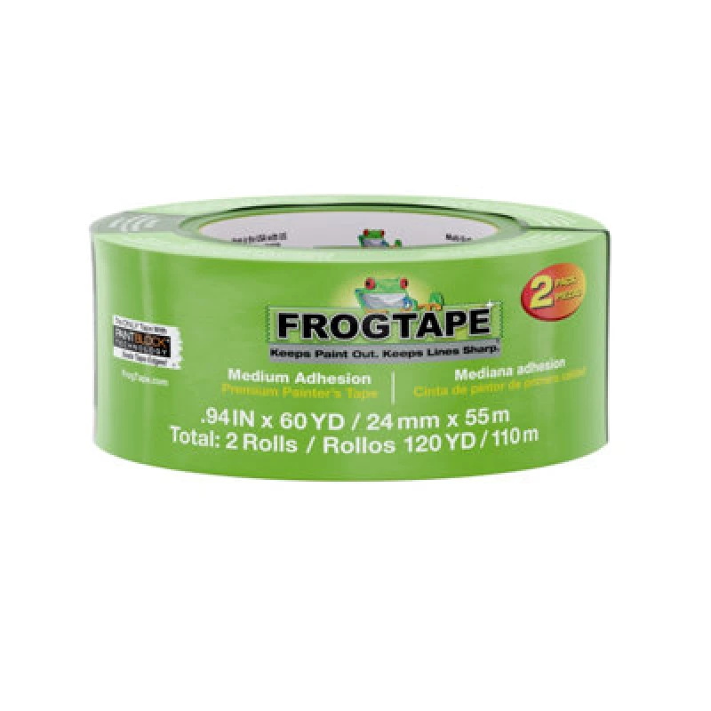 Image of Frogtape Multi Surface Green Masking Tape (L)55M (W)24mm, Pack Of 2