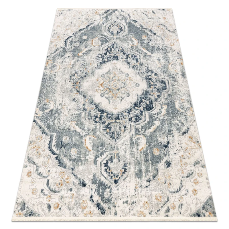 Image of RugsX Distin 0816A Blue / Light Green / White Modern Carpet - Ornament, Vint 160X230 Cm