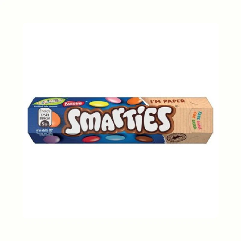 Image of Nestle Smarties Milk Chocolate Tube 38g (24 Pack) 12553258