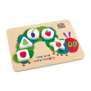 Image of Rainbow Designs Tiny & Very Hungry Caterpillar Wooden Shape Puzzle