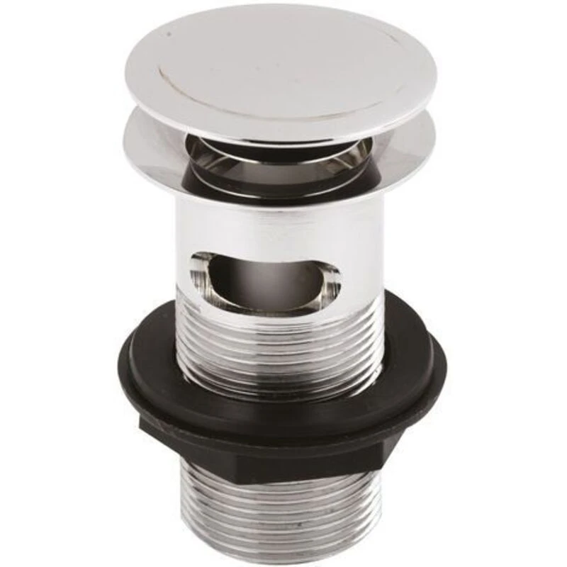 Image of NUIE Nuie - Push Button Basin Waste Chrome - Slotted er07