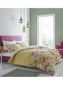 Image of Catherine Lansfield Lille Watercolour Floral Duvet Cover Set