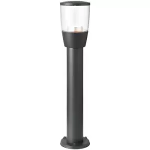 Image of 2 pack Outdoor Post Bollard Light Anthracite 0.5m LED Driveway Foot Path Lamp