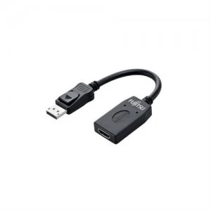Image of Fujitsu S26391-F6055-L212 DisplayPort 1.2 HDMI 2.0 Black cable interface/gender adapter