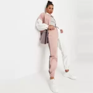 Image of Missguided Colourblock Cuff Detail Jeans - Multi