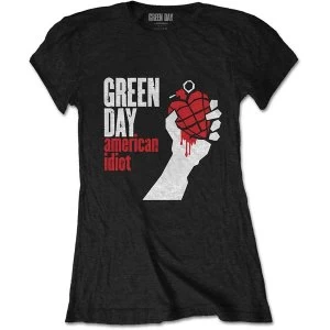 Image of Green Day - American Idiot Womens X-Large T-Shirt - Black
