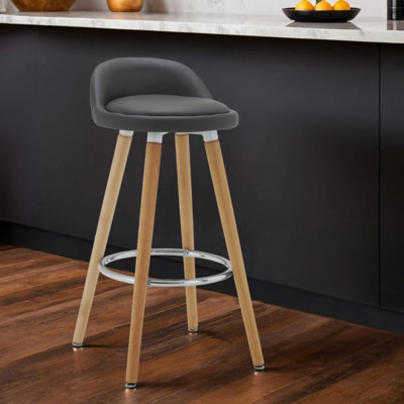 Image of Premier Housewares Interiors by Premier Normann Bar Stool Grey