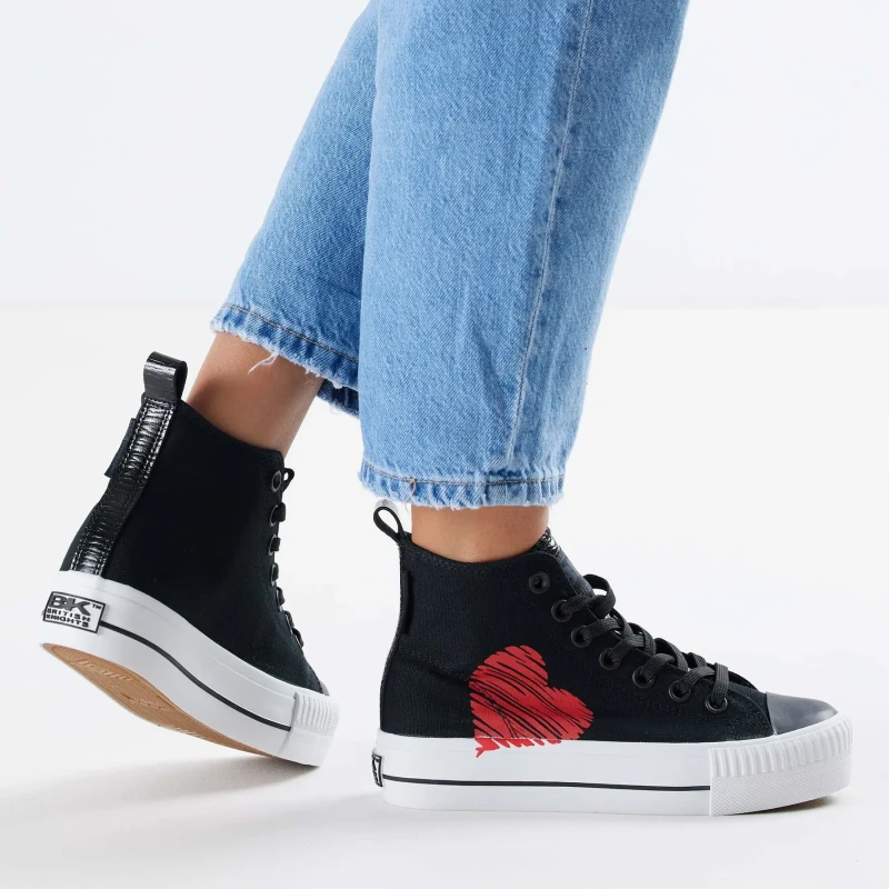 Image of british knights Womens trainers British Knights Kaya Mid Noir Female 37 B54-3713-01