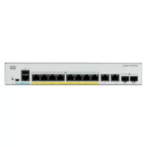 Image of Cisco Catalyst C1000-8P-E-2G-L network switch Managed L2 Gigabit Ethernet (10/100/1000) Power over Ethernet (PoE) Grey