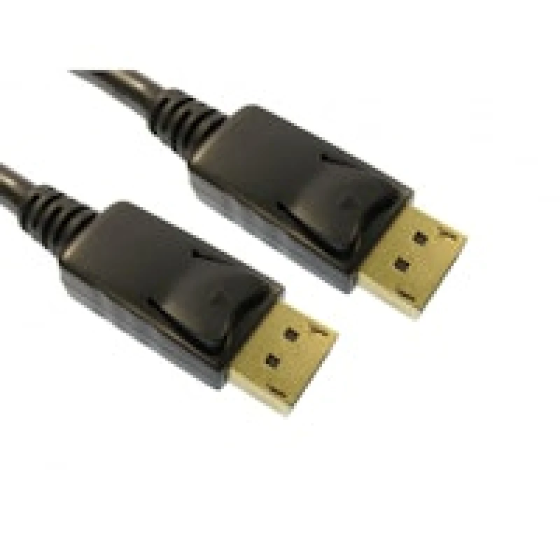 Image of Cables Direct 0.5m Locking DisplayPort Cable