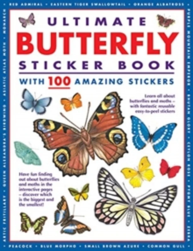 Image of Ultimate Butterfly Sticker Book : with 100 amazing stickers Paperback / softback