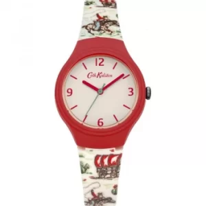Image of Ladies Cath Kidston Cowboy Silicone Strap Watch