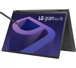 Image of LG gram 16T90Q 16" 2-in-1 Laptop - Intel Core i7, 1TB SSD, Black