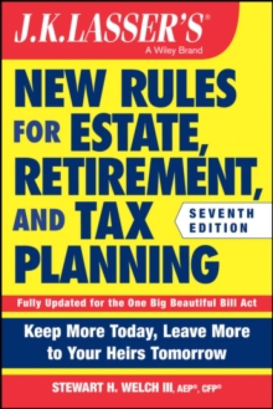 Image of J.K. Lasser's New Rules for Estate, Retirement, and Tax Planning Paperback / softback