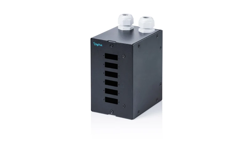 Image of Digitus Fiber DIN rail patch module.