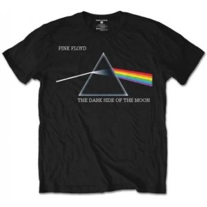 Image of Pink Floyd Dark Side of the Moon Courier Mens Medium T-Shirt - Black