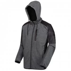 Image of Regatta Wilkin Full Zip Hooded Fleece - Black