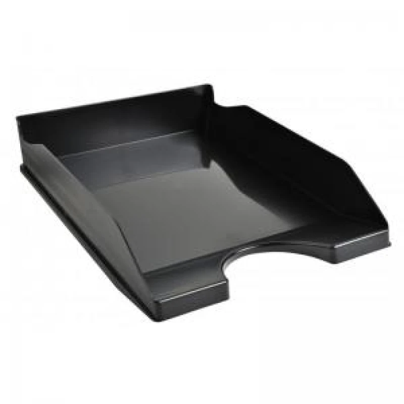 Image of Recycled Letter Tray 255x345x65mm Black 943246 943246