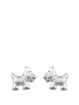 Image of The Love Silver Collection Scottie Dog Studs