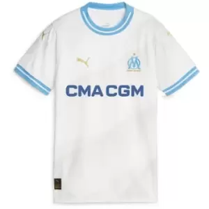 Image of Puma Olympique De Marseille Home Replica Shirt 2023 2024 Womens - White
