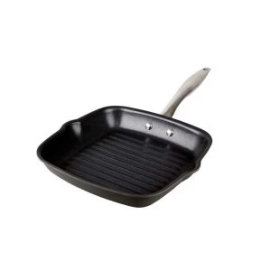 Image of Anodised Square Grill Pan 24Cm X 24Cm Dishwasher Safe