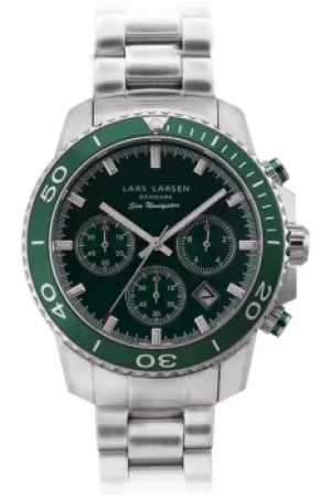 Image of Mens Lars Larsen Sea Navigator Chronograph Watch 134SBSB