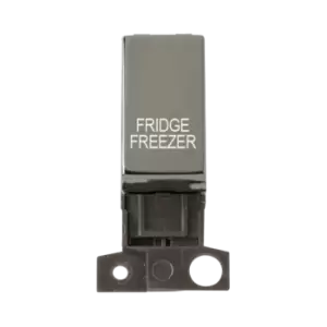 Image of Click Scolmore MiniGrid 13A Double-Pole Ingot Fridge Freezer Switch Black Nickel - MD018BN-FF