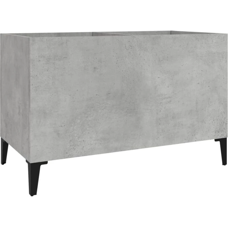 Image of VIDAXL Record Cabinet Concrete Grey 74.5x38x48cm Engineered Wood Vidaxl 8720845878757
