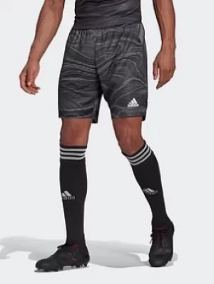 Image of adidas Condivo 21 Primeblue Goalkeeper Shorts, Black, Size XS, Men
