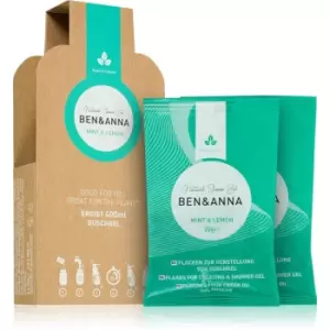Image of BEN&ANNA Natural Shower Gel shower flakes Mint & Lemon 2x20 g