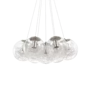 Image of Mapa 7 Light Cluster Ceiling Pendant Nickel