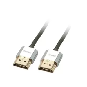 Image of Lindy CROMO Slim HDMI High Speed A/A Cablel 0.5m