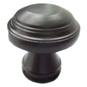 Image of BQ Oil Rubbed Bronze Effect Round Furniture Knob Pack of 1