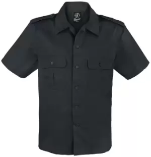 Image of Brandit 1/2 Sleeve US Shirt Short-sleeved Shirt black